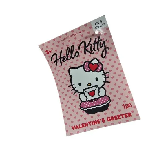 Hello Kitty plush Valentines Greeter 2026 NEW RELEASE Pink Envelope 17in Tall - Picture 7 of 8